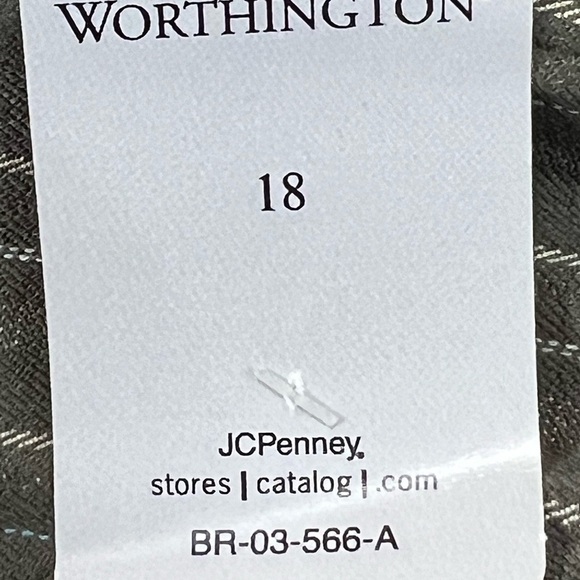 Worthington Basil Stripe Marilyn Fit Trousers Size 18 - Picture 7 of 11